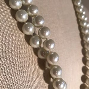 Faux Opera Length Pearl Necklace